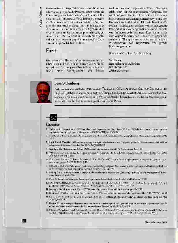 Vorschauseite 4: Alternative Präventions und Therapiestrategien gegen Influenza A