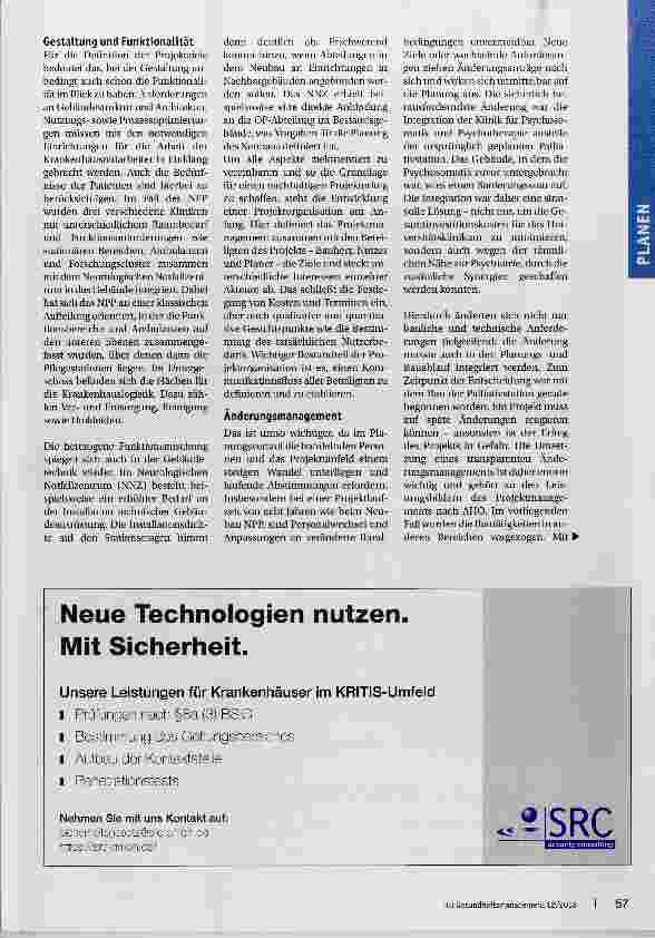 Vorschauseite 2: Projektmanagement im modernen Klinikbau