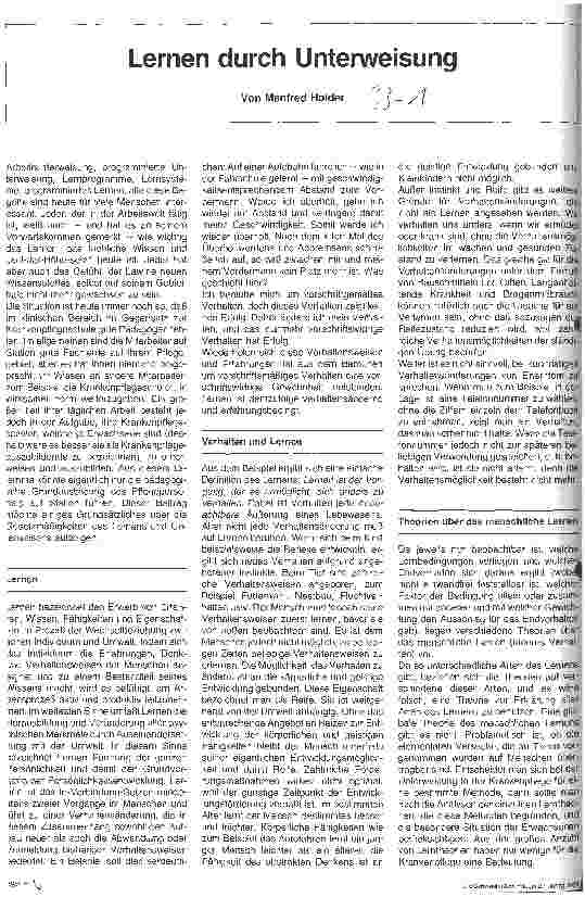 Vorschauseite 1: Lernen durch Unterweisung