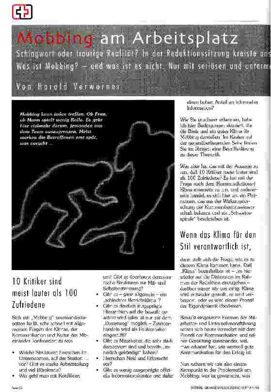 Vorschauseite 1: Mobbing am Arbeitsplatz