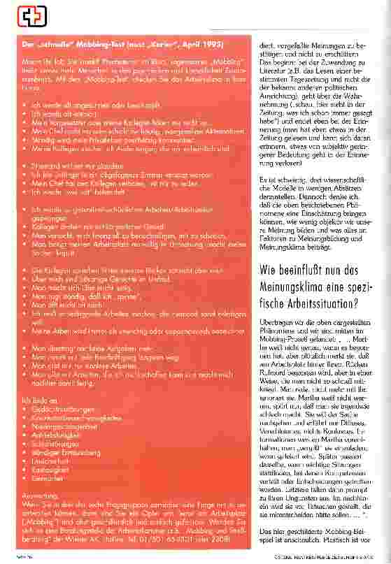 Vorschauseite 3: Mobbing am Arbeitsplatz