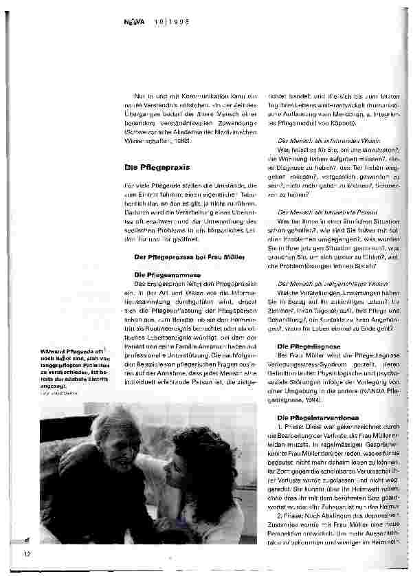 Vorschauseite 4: Theorie und Praxis der Pflege beim Heimeintritt
