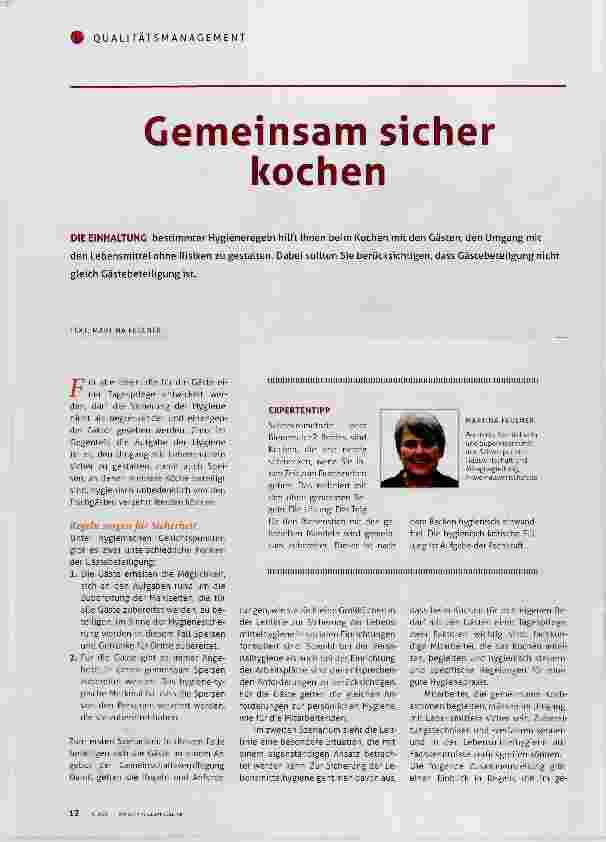 Vorschauseite 1: Gemeinsam sicher kochen