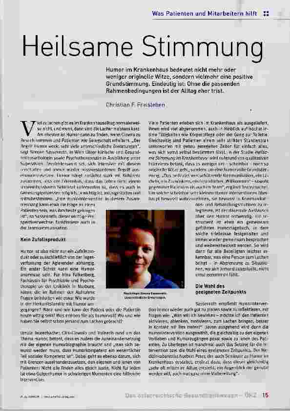 Vorschauseite 1: Heilsame Stimmung