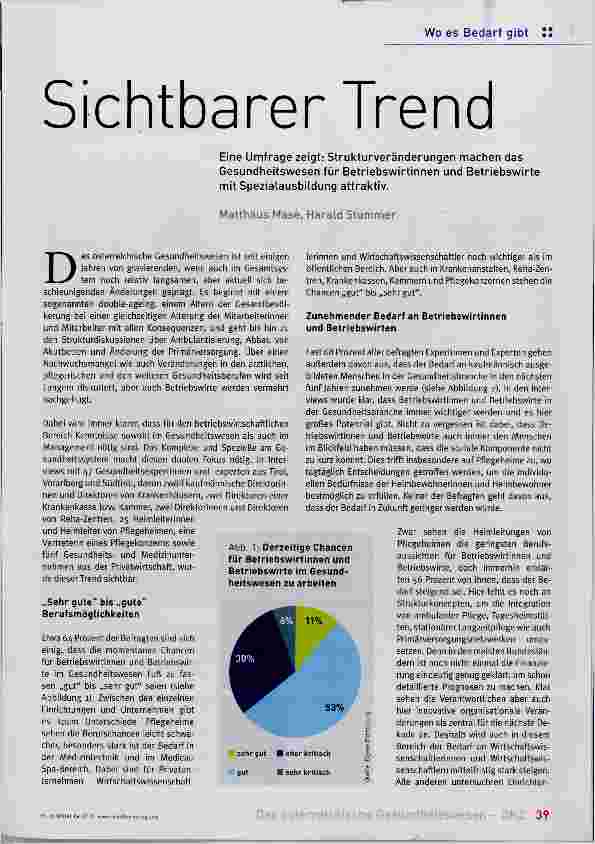 Vorschauseite 1: Sichtbarer Trend