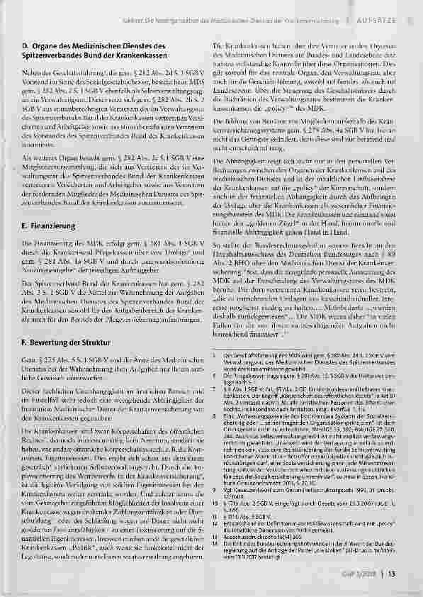 Vorschauseite 2: Die Neuorganisation des Medizinischen Dienstes der Krankenversicherung zur Sicherung seiner Unabhängigkeit von den gesetzlichen Krankenkassen