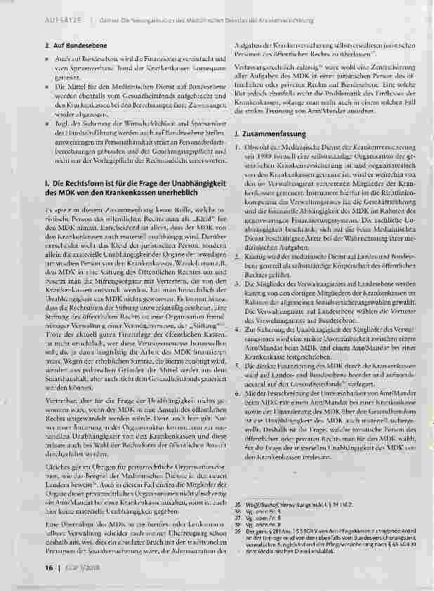 Vorschauseite 5: Die Neuorganisation des Medizinischen Dienstes der Krankenversicherung zur Sicherung seiner Unabhängigkeit von den gesetzlichen Krankenkassen