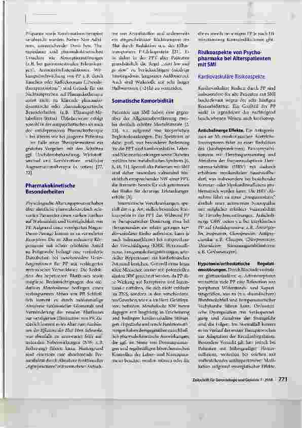 Vorschauseite 2: Psychopharmakotherapie bei älteren Menschen mit schweren psychischen Erkrankungen