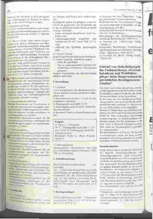 Vorschauseite 2: Sicherheitsregeln bei der Anwendung alkoholischer Desinfektionsmittel
