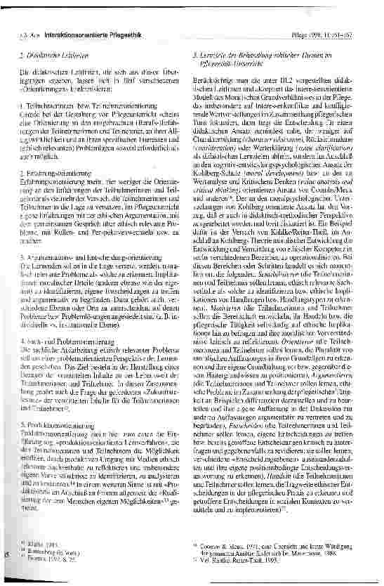 Vorschauseite 5: Interaktionsorientierte Pflegeethik Skizze einer integrierten Theorie, Didaktik und Methodik der Pflegeethik