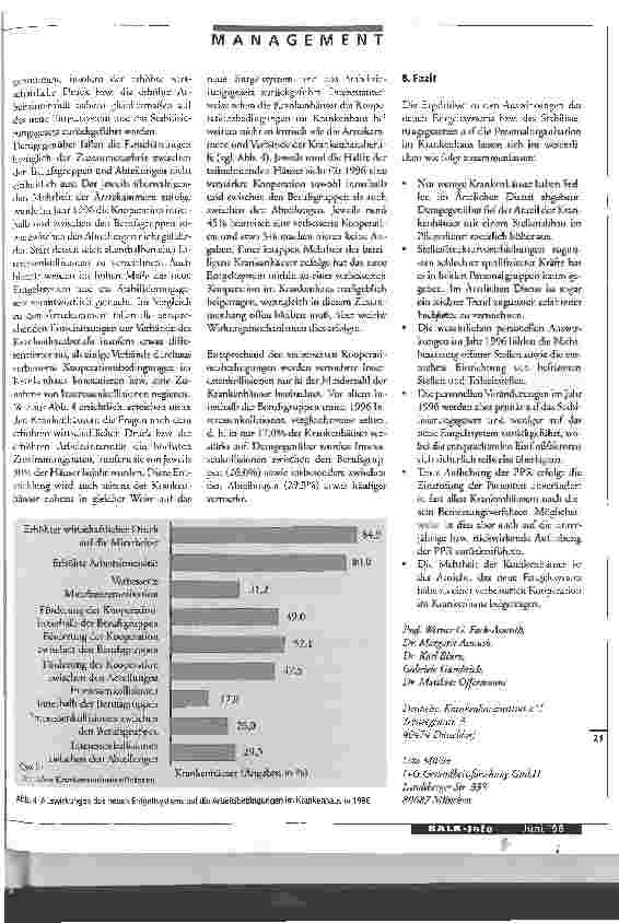 Vorschauseite 4: Im Pflegedienst wurden mehr Stellen abgebaut als im Ärztlichen Dienst