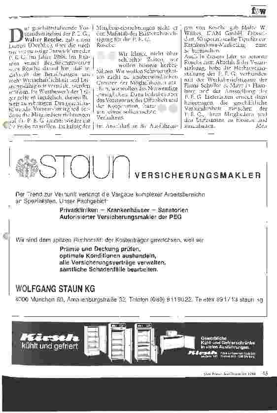 Vorschauseite 2: Solidarität und Kooperation zum Wohle der Mitglieder - P. E. G.