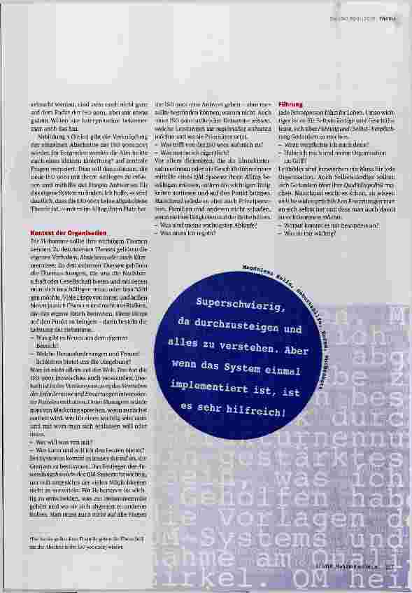 Vorschauseite 2: QM als alltägliche Herausforderung die ISO 9001:2015