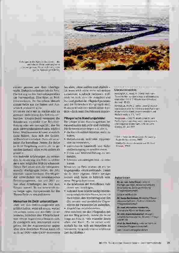 Vorschauseite 2: Im «Niemandsland» des Delirs