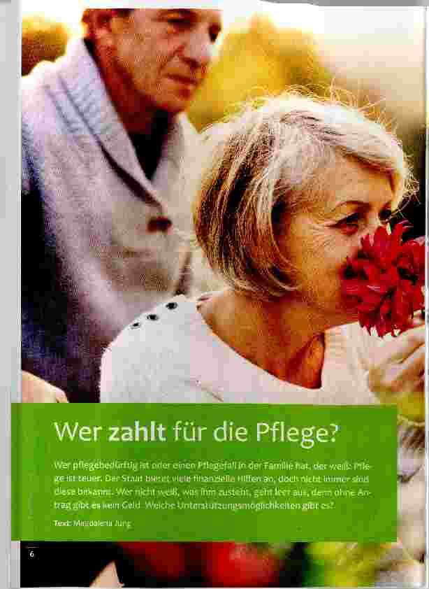 Vorschauseite 1: Wer zahlt für die Pflege?