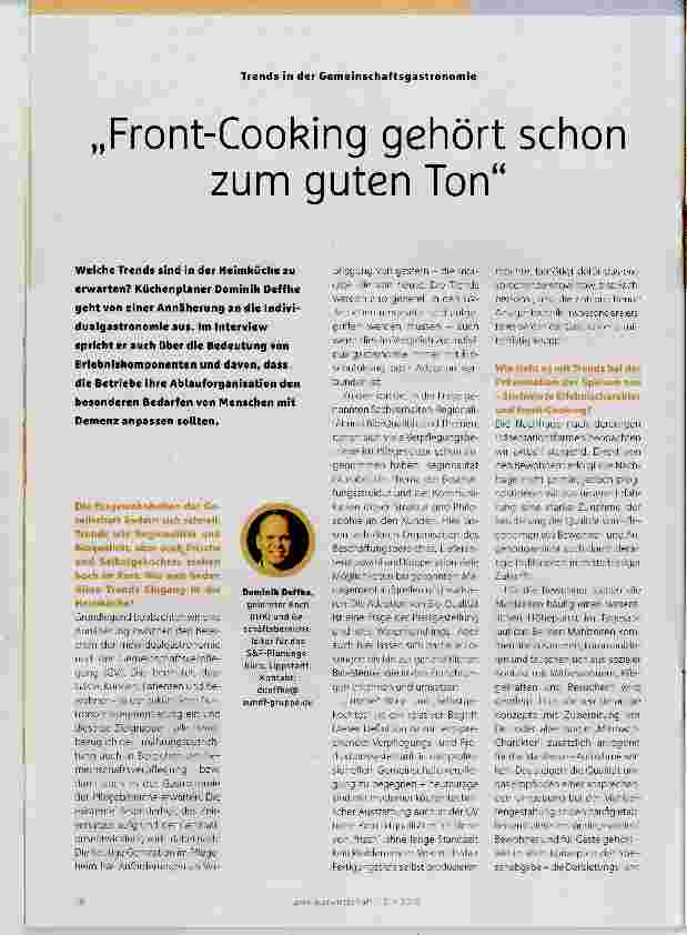 Vorschauseite 1: Front-Cooking gehört schon zum guten Ton