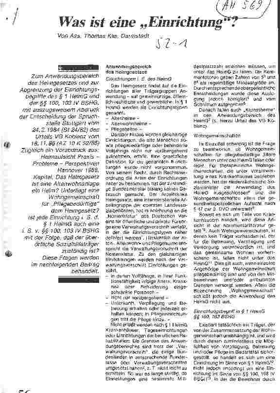 Vorschauseite 1: Was ist eine Einrichtung?