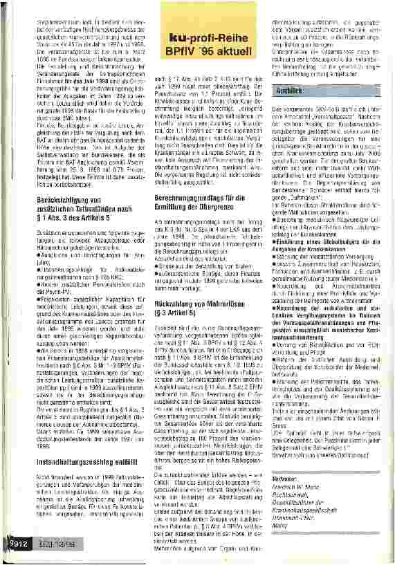 Vorschauseite 2: Serie der Deckelungsgesetze wird fortgesetzt Fraktionsentwurf eines Gesetzes zur Stärkung der Solidarität in der GKV