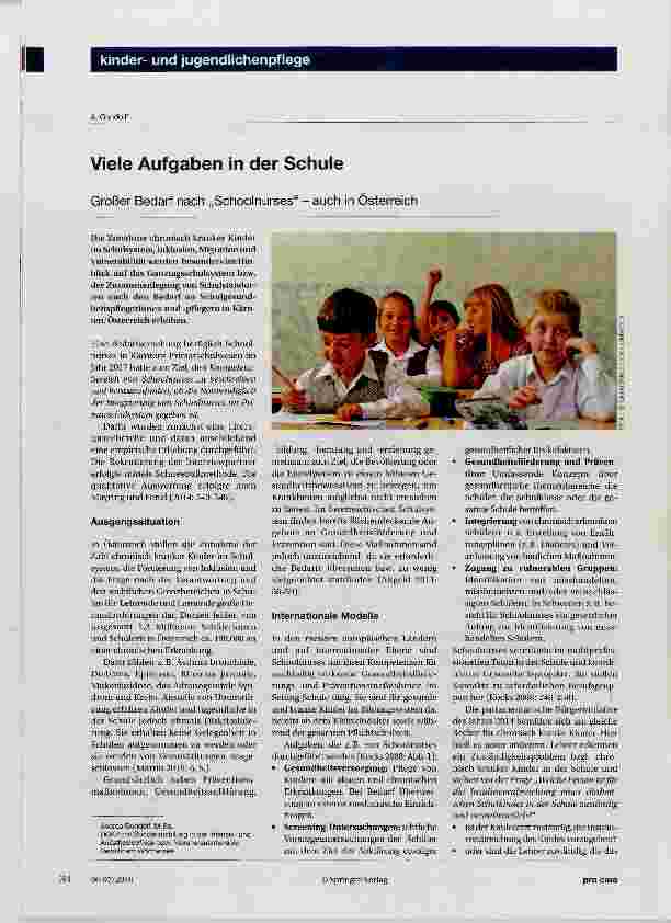 Vorschauseite 1: Viele Aufgaben in der Schule