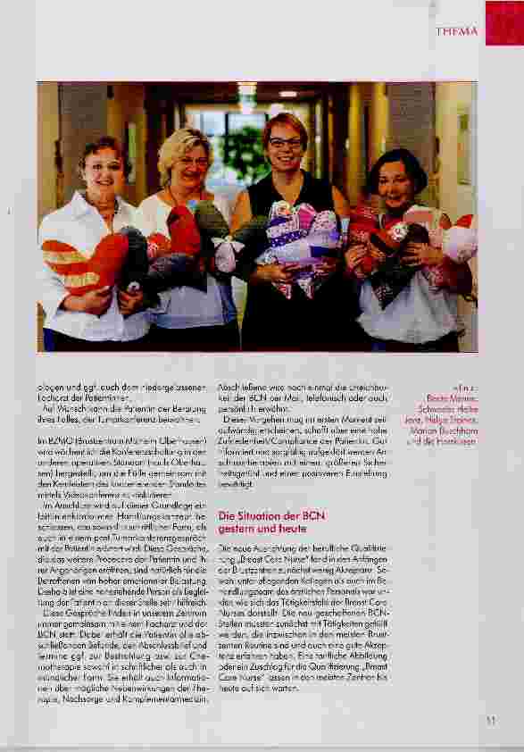 Vorschauseite 5: Breast Care Nurse (BCN) Pflegeexpertin für an Brustkrebs erkrankte Frauen und Männer