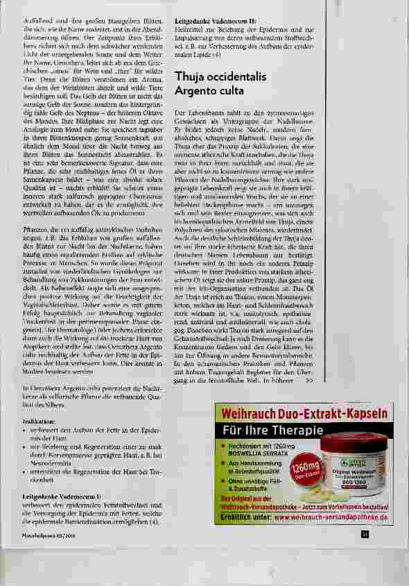 Vorschauseite 3: Die vegetabilisierten Metalle Vegetabilisiertes Silber Regenerationsvorgänge und Substanzaufbau