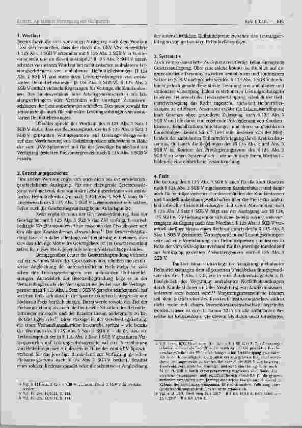 Vorschauseite 4: Ambulante Versorgung mit Heilmitteln Geltung der Preisunter grenzen nach § 125 Abs. 3 SGB V im Krankenhausbereich