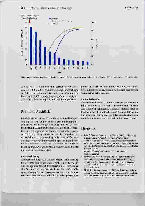 Vorschauseite 5: Impfprävention in Deutschland: Ein Überblickzu den Entwicklungen der letzten 25 JahrenThe Immunization system in Germany: Developments in the past 25 years