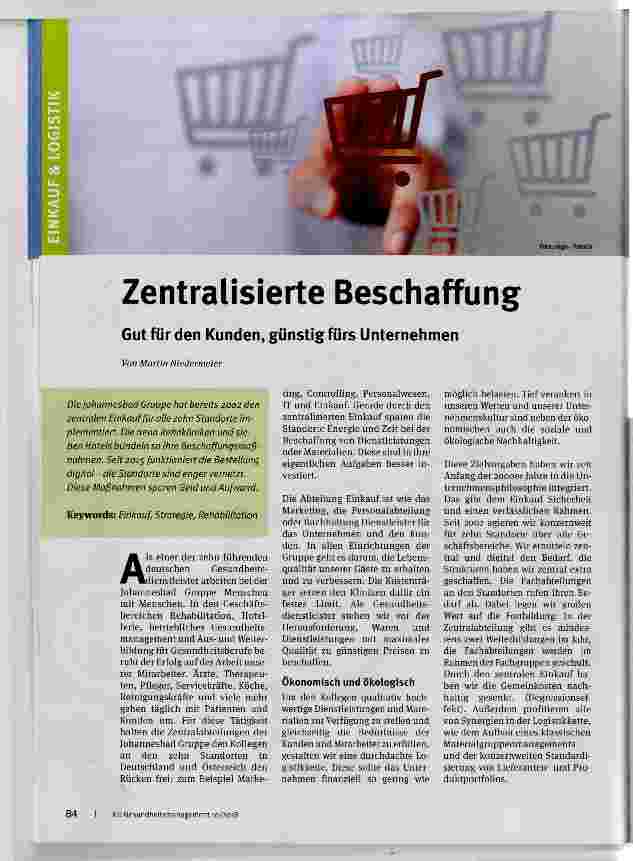 Vorschauseite 1: Zentralisierte Beschaffung