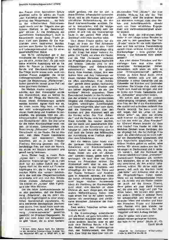 Vorschauseite 2: Frau statt Schwester