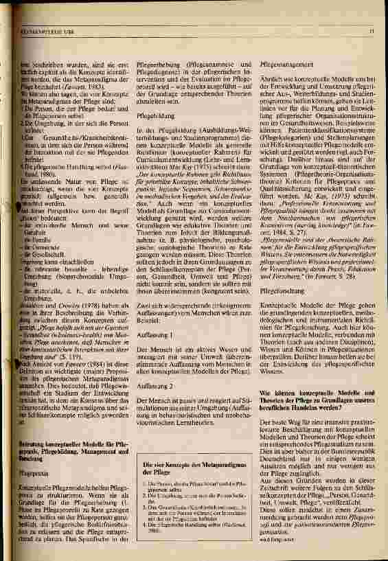Vorschauseite 3: Konzeptuelle Modelle und Theorien der Pflege