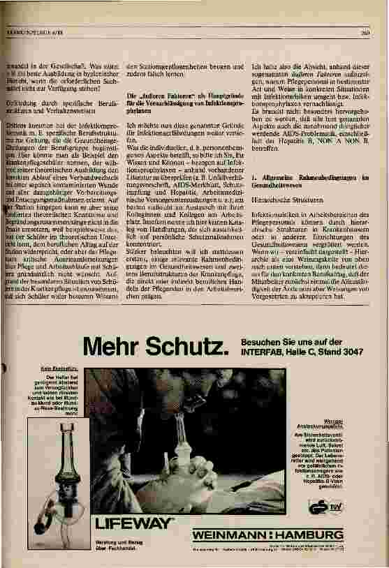 Vorschauseite 2: Infektionsrisiken beim Pflegepersonal