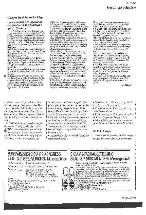 Vorschauseite 2: Eingliederung neuer Bewohner