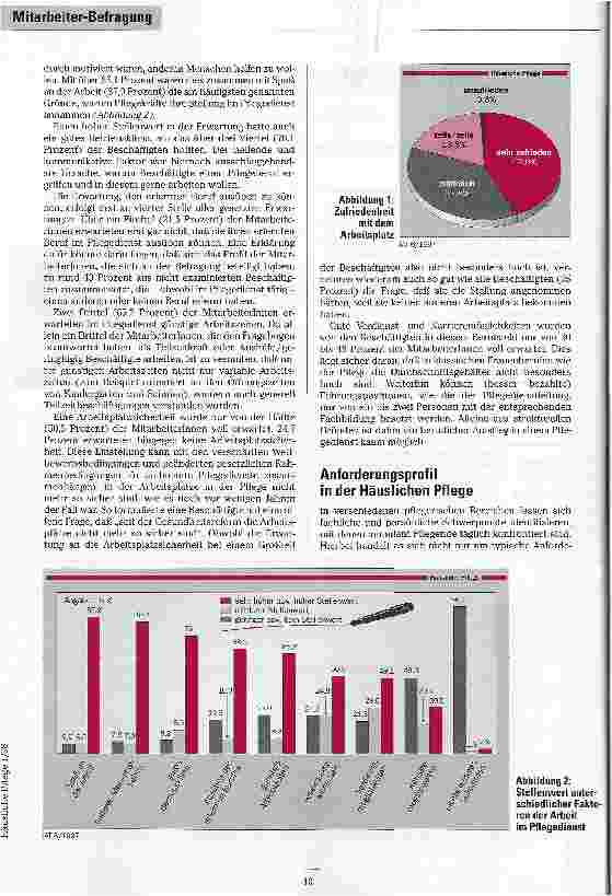 Vorschauseite 2: Daten, die Strukturen verändern können Beschäftigte in Pflegediensten beurteilen ihren Arbeitsplatz