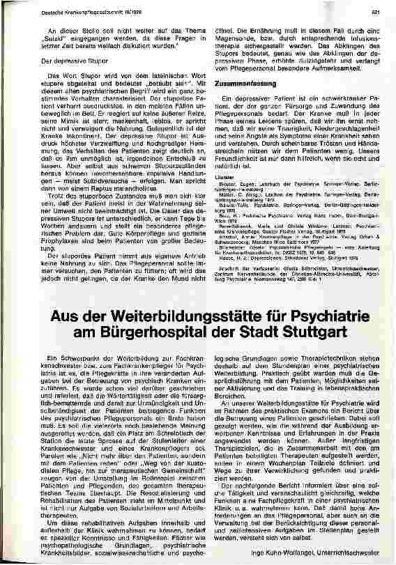 Vorschauseite 5: Der depressive Patient Psychiatrische Pflegeregeln - eine Anleitung für Krankenpflegeschüler