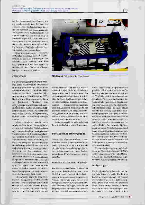 Vorschauseite 4: Intensivmedizinischer Lufttransport von Frühund reifen Neugeborenen