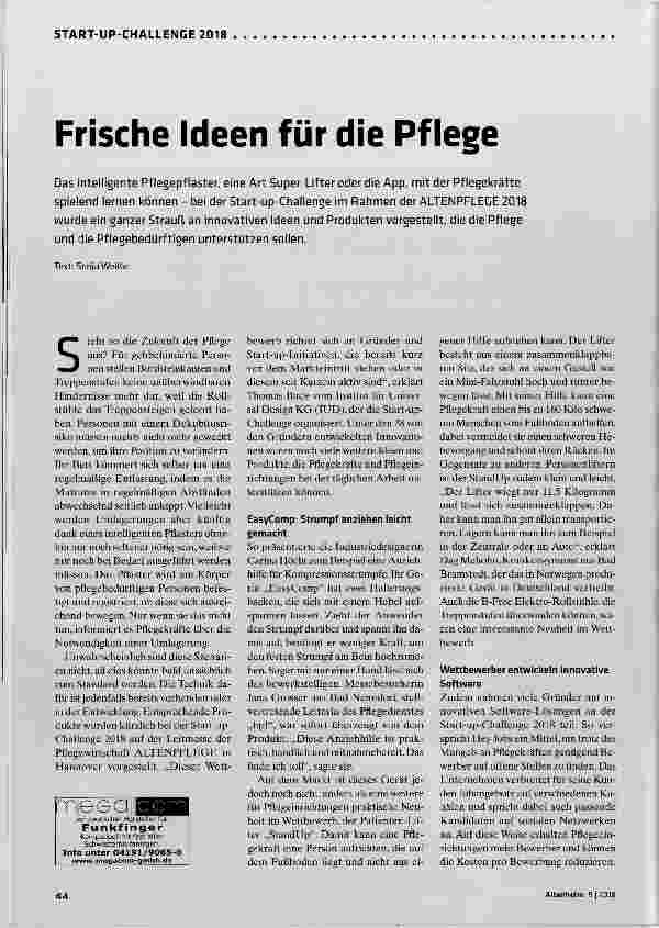 Vorschauseite 1: Frische Ideen für die Pflege