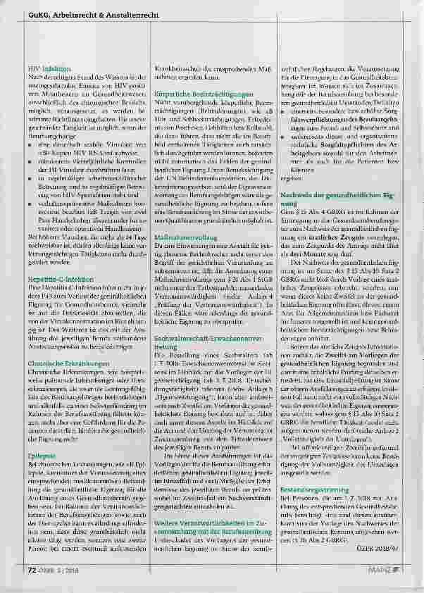 Vorschauseite 2: Prüfung der gesundheitlichen Eignung
