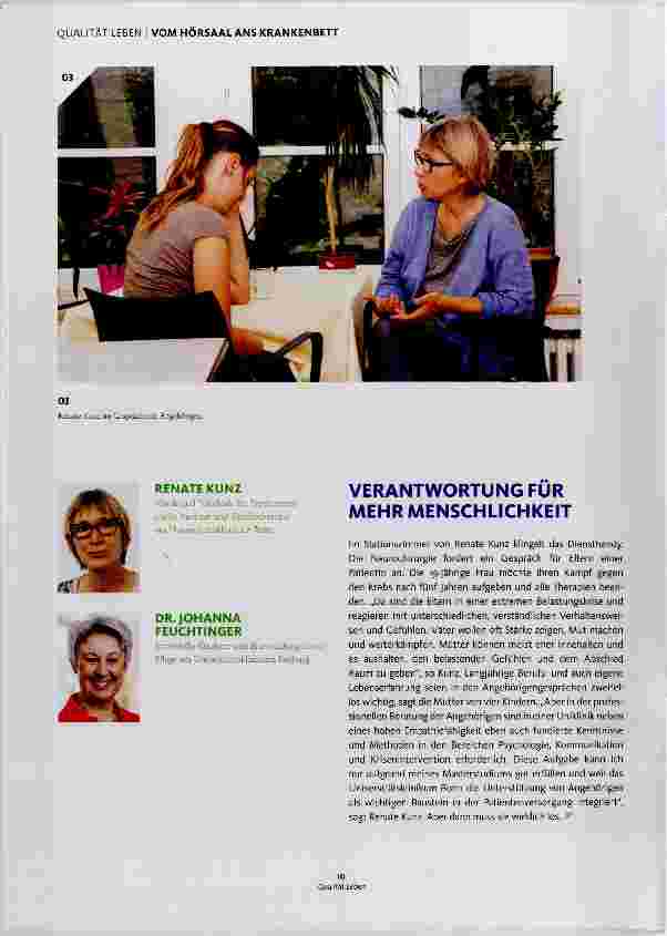 Vorschauseite 5: VOM HORSAAL ANS KRANKENBETT