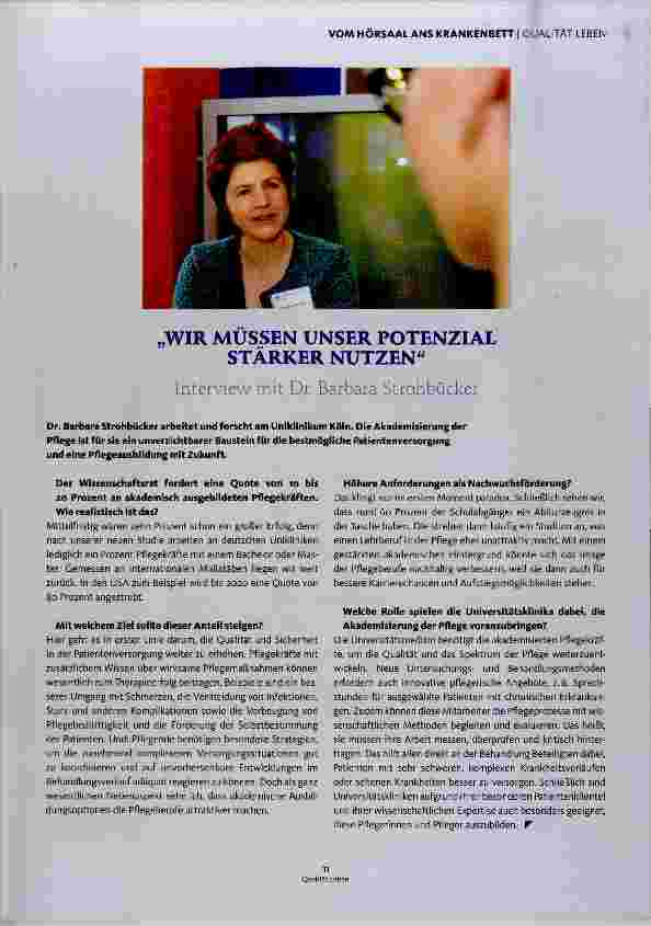 Vorschauseite 6: VOM HORSAAL ANS KRANKENBETT