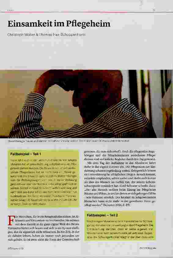 Vorschauseite 1: Einsamkeit im Pflegeheim