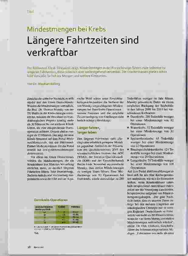 Vorschauseite 1: Längere Fahrtzeiten sind verkraftbar