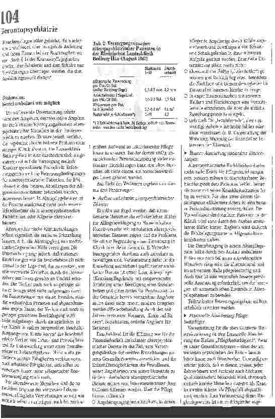 Vorschauseite 3: Stationäre kontra ambulante Hilfen