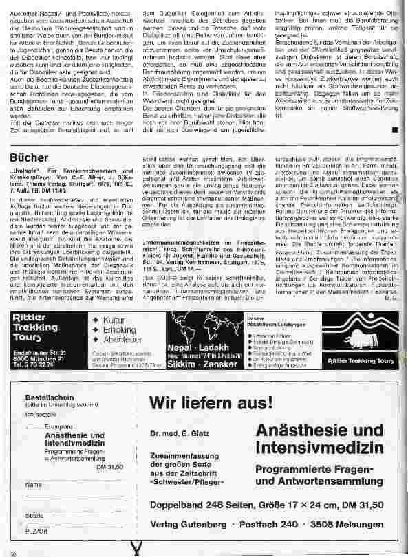 Vorschauseite 3: Diabetes mellitus 30. Folge: Die sozialmedizinische Seite des Diabetes mellitus