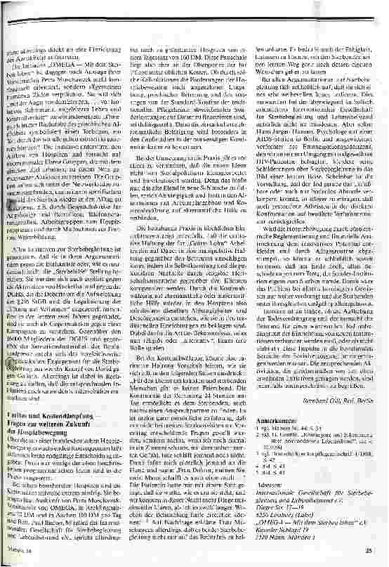 Vorschauseite 3: Sterbehilfe oder Sterbebegleitung