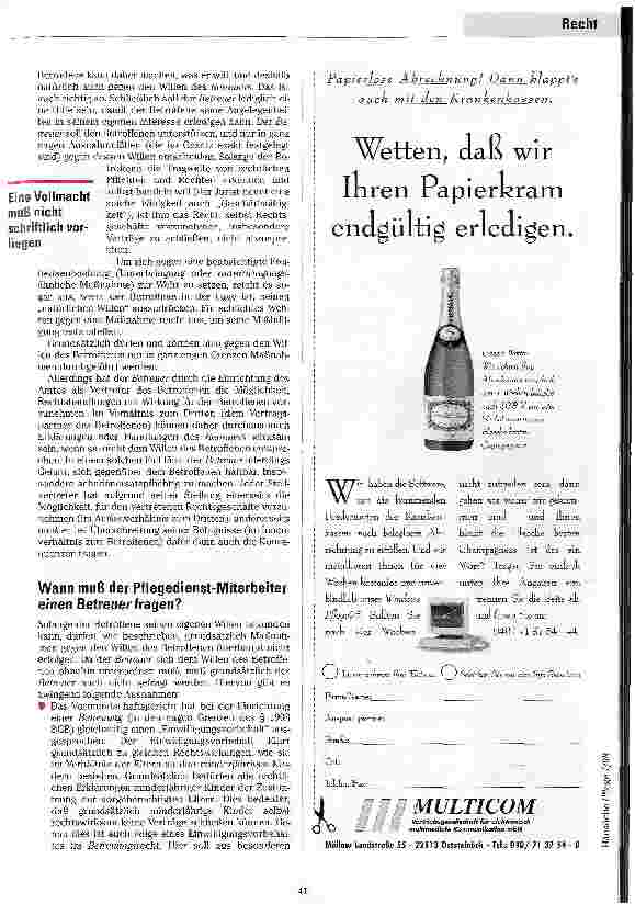 Vorschauseite 3: Für den anderen handeln Aufgaben und Rechte des Betreuers, ehemals als Vormund bezeichnet