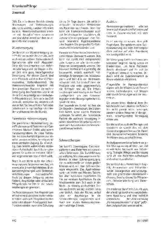 Vorschauseite 3: Berufszweig Homecare: jung und wichtig