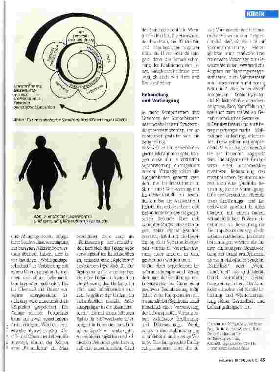 Vorschauseite 2: Das metabolische Syndrom Prophylaxe und Behandlung