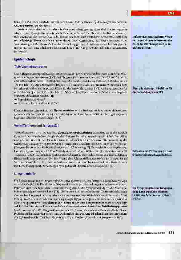 Vorschauseite 3: Thromboembolieprophylaxe im Alter