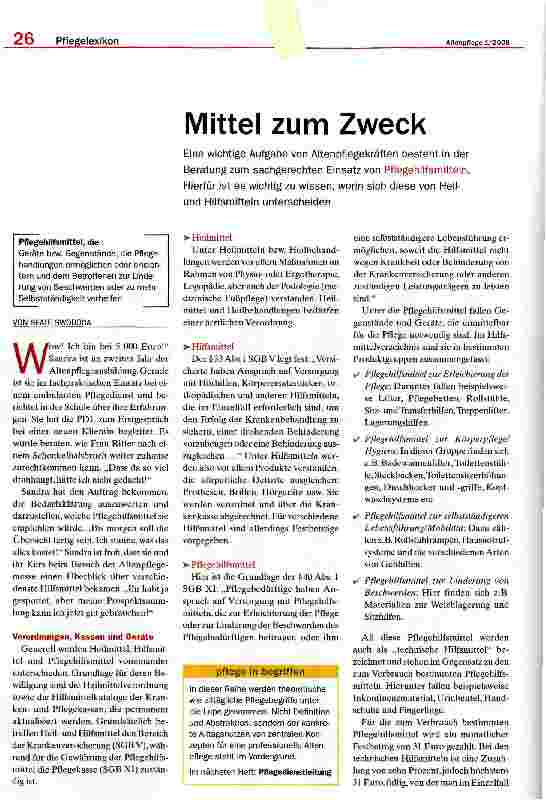 Vorschauseite 1: Mittel zum Zweck