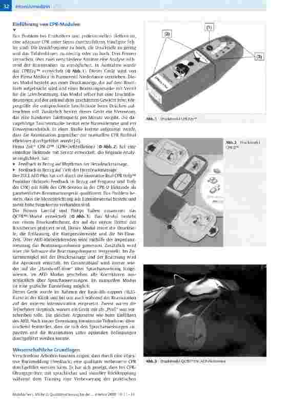 Vorschauseite 2: Qualitätssicherung bei der kardiopulmonalen Reanimation